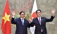 Primer ministro Pham Minh Chinh recibido por su homólogo japonés 