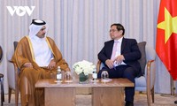 Jefe de Gobierno vietnamita se reúne con autoridades de ministerios y agencias qataríes