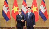 Presidente vietnamita ofrece agasajo al rey de Camboya