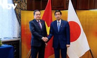 Líder del Parlamento vietnamita se reúne con el presidente del Senado japonés