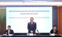 Líder del PCV se reúne con el presidente del Grupo Parlamentario de Amistad Corea del Sur-Vietnam