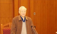 Nguyên Phu Trong préside la réunion de la Direction nationale de prévention et de lutte contre la corruption et les pratiques malsaines 