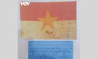 ลายมือพิเศษบนธงแห่งชัยชนะในยุทธนาการ เตยเงวียน