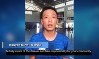 Vietnam futsal player joins #BreakTheChain campaign against COVID-19