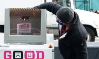 New Yorkers Meet in Times Square to Say 'Good Riddance' to COVID-19, Zoom Calls