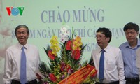 Ông Đinh Thế Huynh chúc mừng VOV, VTV nhân ngày Báo chí Cách mạng