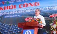 Lễ khởi công Trung tâm sản xuất tôm giống công nghệ cao tại Trà Vinh