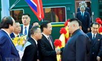 Những hình ảnh Chủ tịch Triều Tiên Kim Jong-un đến Việt Nam