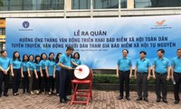 Lễ ra quân hưởng ứng Tháng Vận động triển khai bảo hiểm xã hội toàn dân