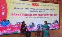 Giao lưu trực tuyến gương điển hình tiên tiến, người tốt, việc tốt