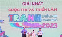 39 tác giả được trao giải tại Cuộc thi và triển lãm Tranh thiếu nhi toàn quốc năm 2023