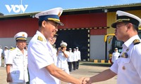 Tàu buồm Lê Quý Đôn cập cảng Muara, bắt đầu chính thức chuyến thăm Hải quân Hoàng gia Brunei