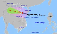 Bão số 5 rút ngắn khoảng cách, tiến thẳng vào đất liền từ Thanh Hóa-Bắc Quảng Trị