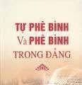 Xuất bản sách: Tự phê bình và phê bình trong Đảng