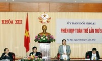 Ủy ban Đối ngoại Quốc hội họp Phiên toàn thể lần thứ 5