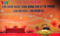 Lễ kỷ niệm 100 năm ngày sinh anh hùng liệt sỹ Lý Tự Trọng 