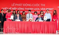 Phát động cuộc thi “Viết về nếp sống thanh lịch, văn minh” 