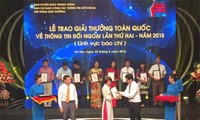 Lễ trao Giải thưởng Toàn quốc về Thông tin Đối ngoại 2016