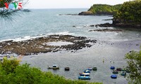 Volcanic crater in Ba Lang An coastal area, Quang Ngai province