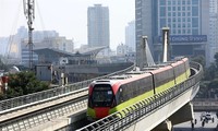 Hanoi’s metro trains put on trial run for elevated stations