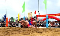 Sinh village welcomes Lunar New Year with wrestling festival