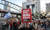 Thousands of Israelis stage nationwide protests to demand release of hostages in Gaza