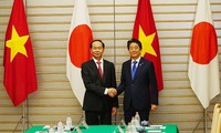 Chủ tịch nước Trần Đại Quang hội đàm với Thủ tướng Nhật Bản Shinzo Abe