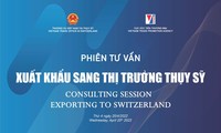 Thúc đẩy xuất khẩu sang thị trường Thụy Sỹ 