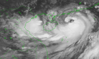 Bão Talim di chuyển theo hướng Tây Tây Bắc, có khả năng mạnh lên