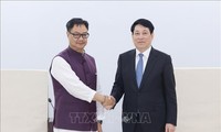 Chủ tịch nước Lương Cường tiếp Bộ trưởng các vấn đề Nghị viện và dân tộc thiểu số Ấn Độ