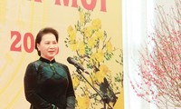 ប្រធានរដ្ឋសភា លោកស្រី Nguyen Thi Kim Ngan ជូនពរឆ្នាំថ្មីប្រពៃណីថ្នាក់ដឹកនាំរដ្ឋសភានិងនិយោជិកខុទ្ទកា