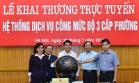 Hà Nội sử dụng hệ thống dịch vụ công trực tuyến mức độ 3 cấp phường