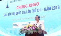 Chấm chung khảo Giải Báo chí quốc gia lần thứ XIII năm 2018