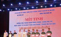 Lễ mít tinh hưởng ứng tháng hành động phòng chống ma túy