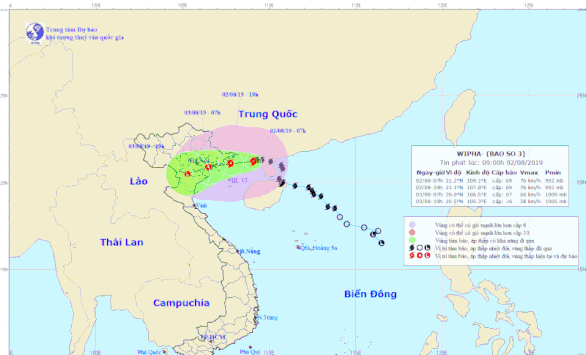 Triển khai các biện pháp ứng phó với bão WIPHA