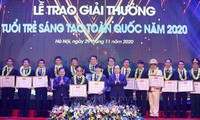 Giải thưởng Tuổi trẻ sáng tạo toàn quốc năm 2020 vinh danh 37 công trình