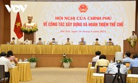 Công tác xây dựng và hoàn thiện thể chế là một trong những khâu đột phá chiến lược