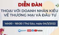 Sắp diễn ra Diễn đàn “Đối thoại với doanh nhân kiều bào về đầu tư và thương mại“