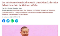 Tiến sĩ Ruvislei González Saez: Việt Nam và Cuba cần tiếp tục bảo tồn di sản mà các thế hệ đi trước đã dày công gây dựng