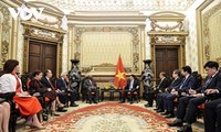 Chủ tịch nước Lương Cường tiếp Phó Chủ tịch nước Cuba Salvador Valdes Mesa