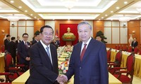 Tổng Bí thư Tô Lâm gặp Chủ tịch Đảng Nhân dân Campuchia
