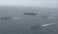 Japan, US, S. Korea hold joint naval drill