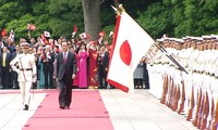 Japanese media highlights welcome ceremony for Vietnamese President