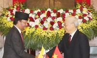 Brunei’s Sultan concludes Vietnam visit