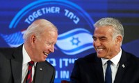 US will never allow Iran to acquire a nuclear weapon, Biden tells Israel's Lapid