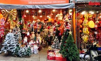 Christmas market getting busy in Ho Chi Minh City