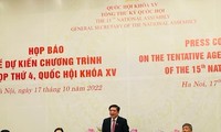 Họp báo chương trình Kỳ họp thứ 4, Quốc hội khóa XV