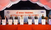 Khai trương tuyến dịch vụ vận tải container nội địa đến Cảng Chân Mây