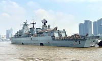 German frigate docks at HCM City port 