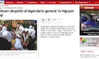 Se suma la prensa mundial a los funerales del general Vo Nguyen Giap